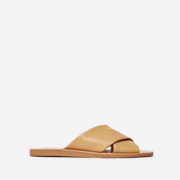 Everlane The Day Crossover Sandals in Light Taupe New Womens Slides Flats - Picture 13 of 13